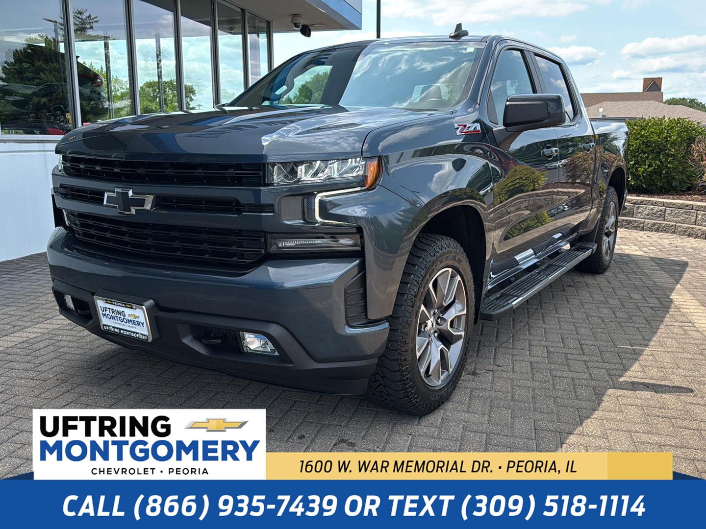 Shadow Gray Metallic 2021 Chevrolet Silverado 1500 Pickup Truck Four-Wheel Drive 8-Speed Automatic