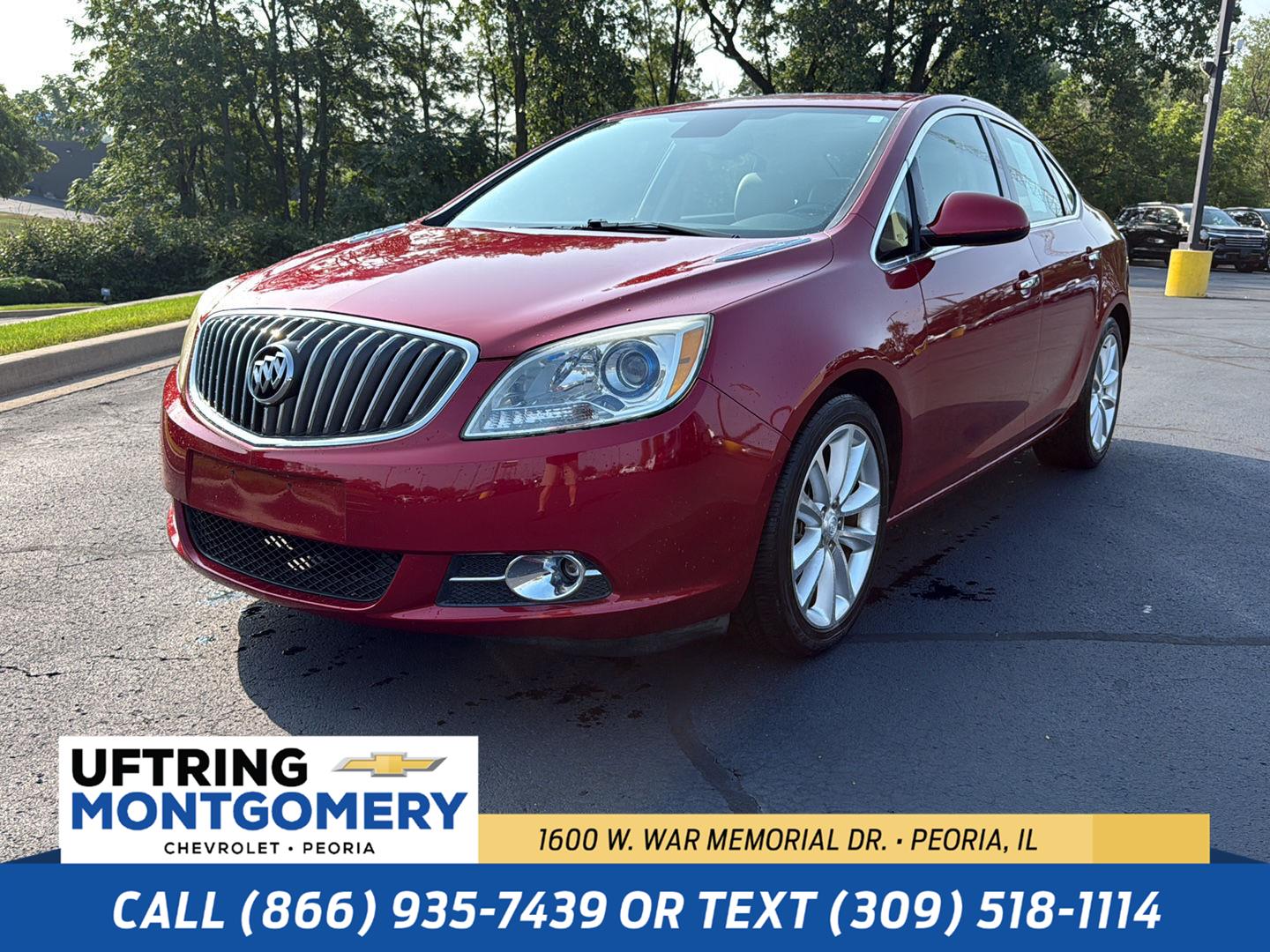 Crystal Red Tintcoat 2013 Buick Verano Sedan Front-Wheel Drive 6-Speed Automatic Overdrive