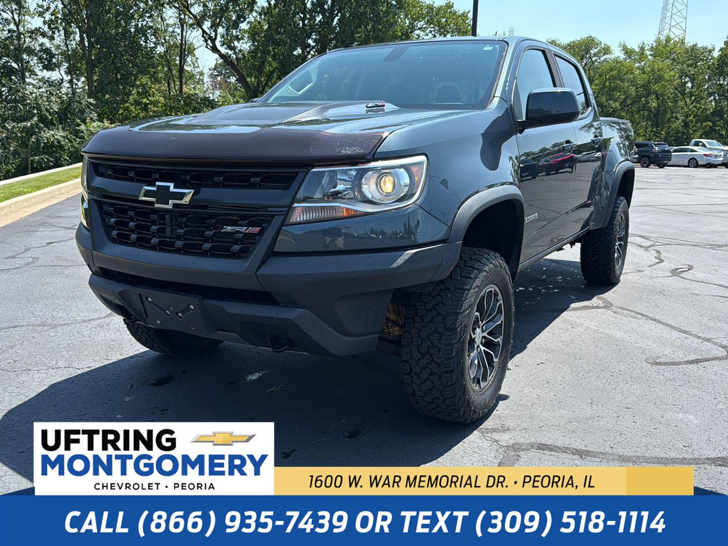 Shadow Gray Metallic 2019 Chevrolet Colorado Pickup Truck Four-Wheel Drive 8-Speed Automatic