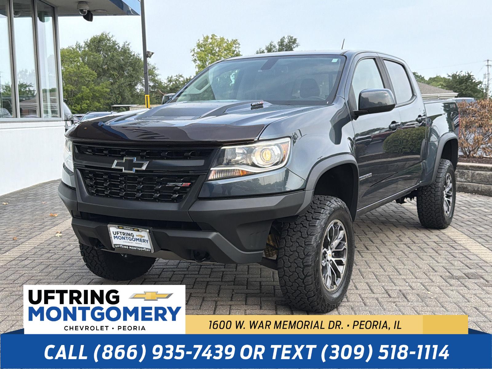 Shadow Gray Metallic 2019 Chevrolet Colorado Pickup Truck Four-Wheel Drive 8-Speed Automatic