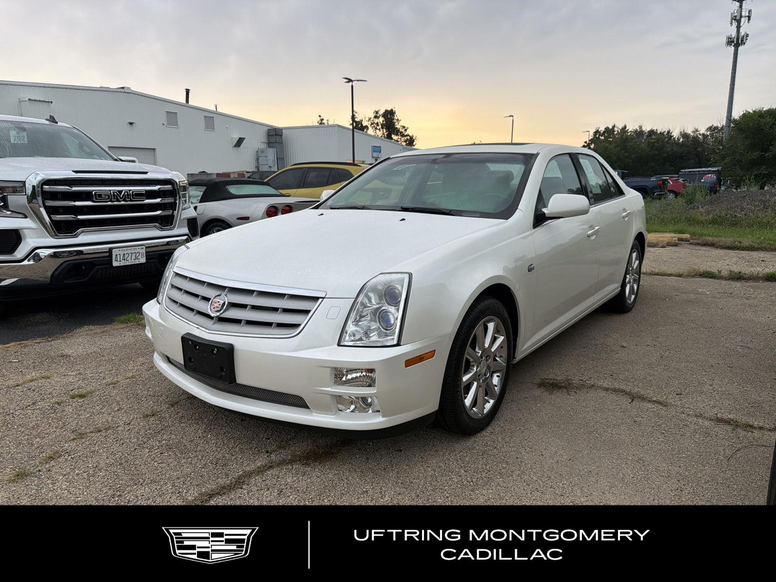 White Diamond 2005 Cadillac STS Sedan Rear-Wheel Drive 5-Speed Automatic
