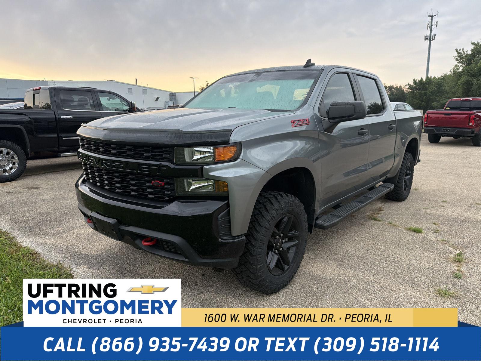 Gray (Satin Steel Metallic) 2021 Chevrolet Silverado 1500 Pickup Truck Four-Wheel Drive 6-Speed Automatic