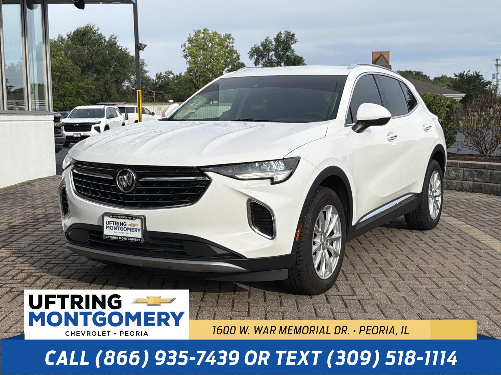 Summit White 2021 Buick Envision SUV / Crossover Front-Wheel Drive 9-Speed Automatic