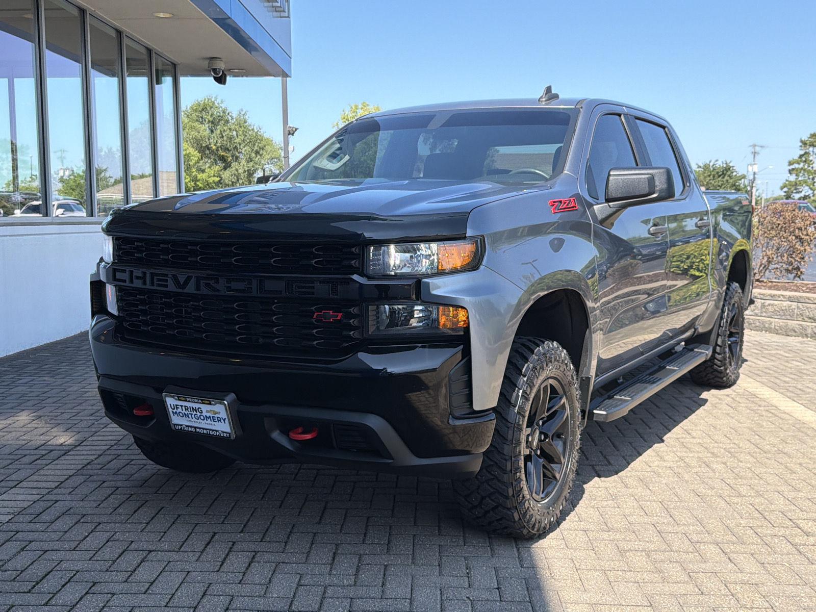 Gray (Satin Steel Metallic) 2021 Chevrolet Silverado 1500 Pickup Truck Four-Wheel Drive 6-Speed Automatic