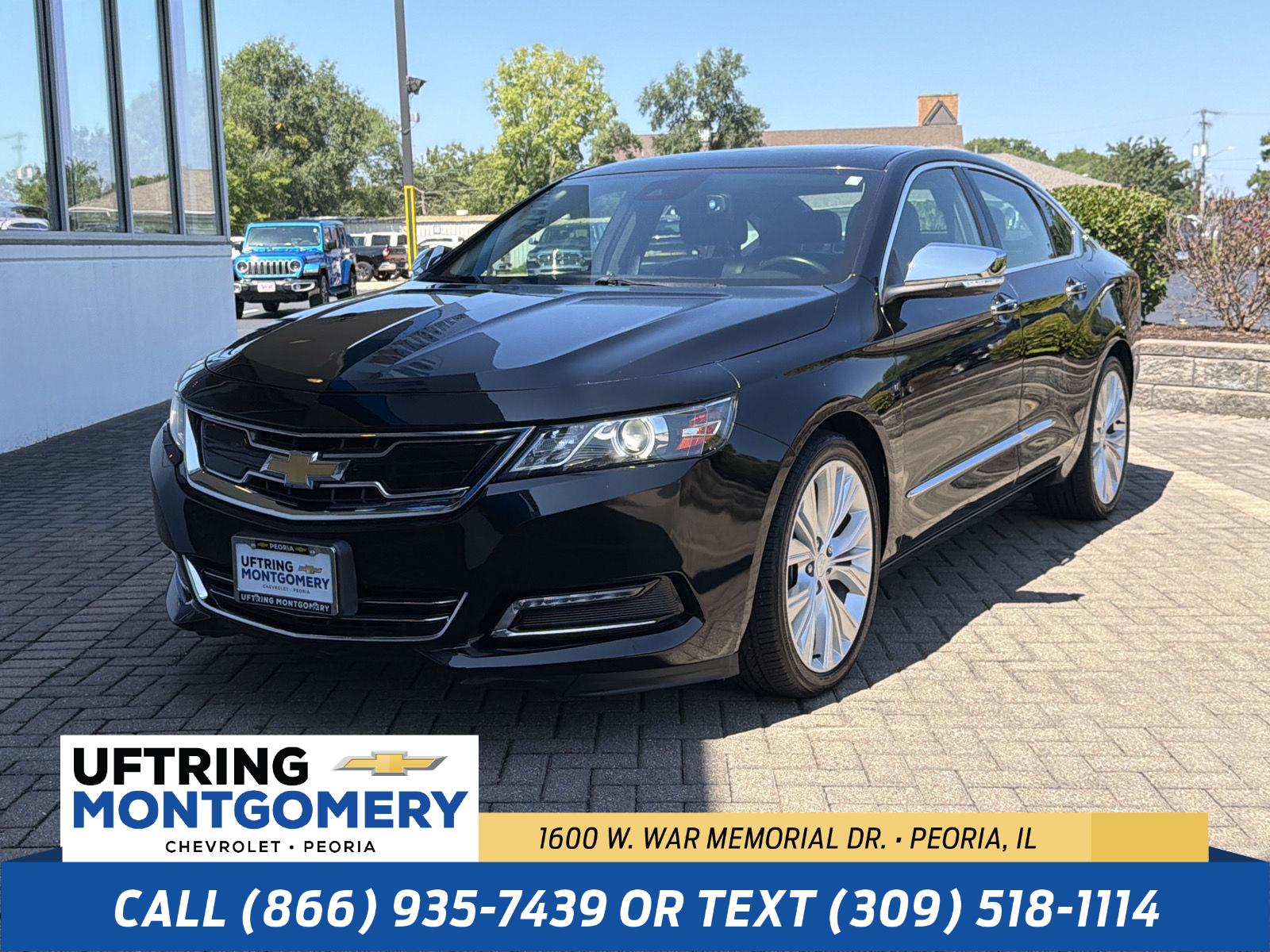 Black 2018 Chevrolet Impala Sedan Front-Wheel Drive 6-Speed Automatic Overdrive