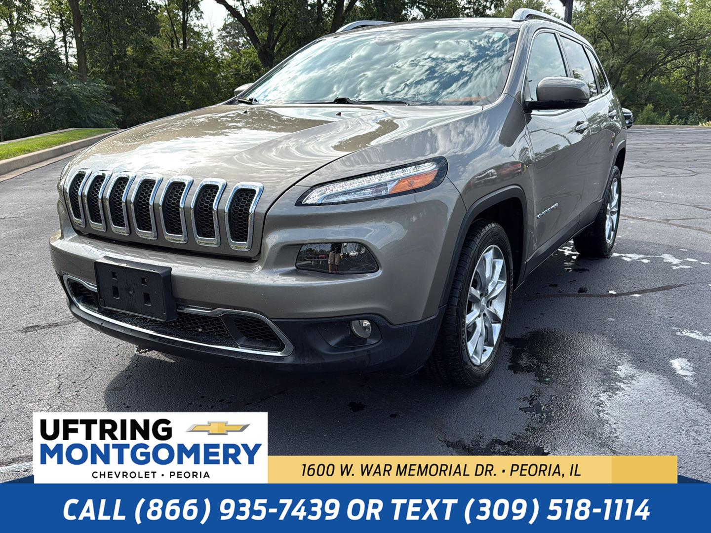 Light Brownstone Pearlcoat 2018 Jeep Cherokee SUV / Crossover Front-Wheel Drive 9-Speed Automatic
