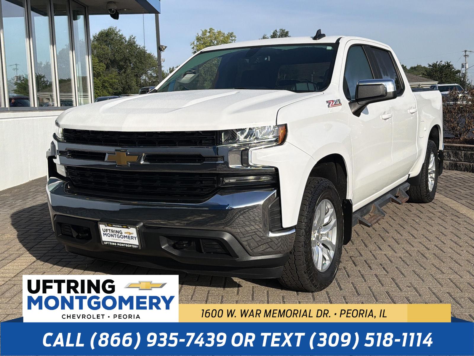 Summit White 2020 Chevrolet Silverado 1500 Pickup Truck Four-Wheel Drive 8-Speed Automatic