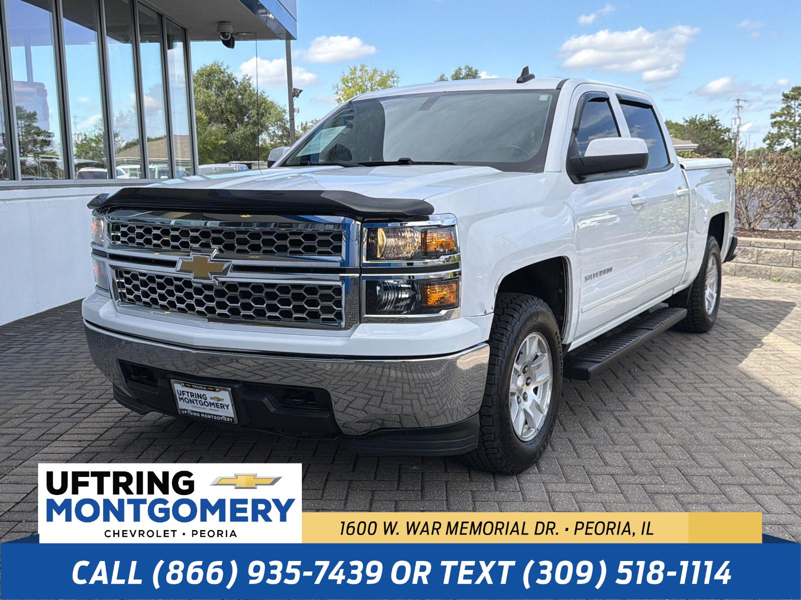 Summit White 2015 Chevrolet Silverado 1500 Pickup Truck Four-Wheel Drive 6-Speed Automatic