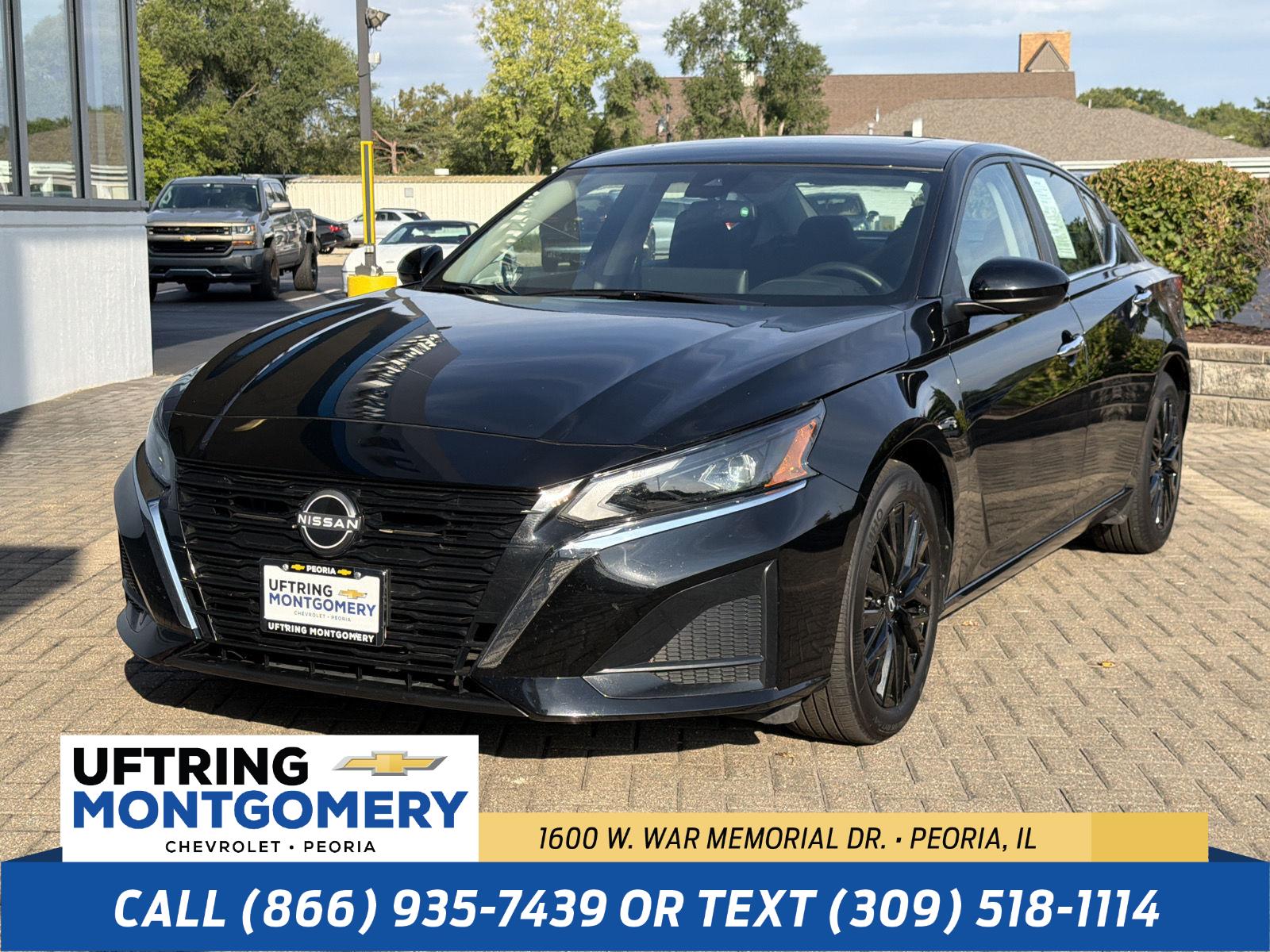 Super Black 2025 Nissan Altima Sedan Front-Wheel Drive Continuously Variable Transmission