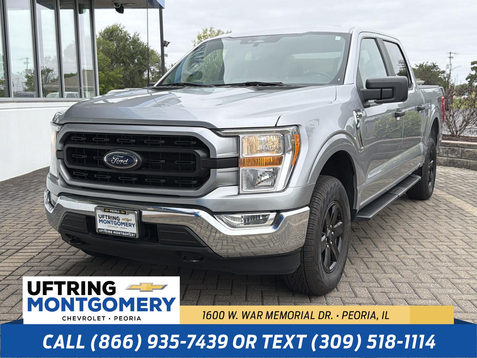 Iconic Silver Metallic 2022 Ford F-150 Pickup Truck Four-Wheel Drive Automatic