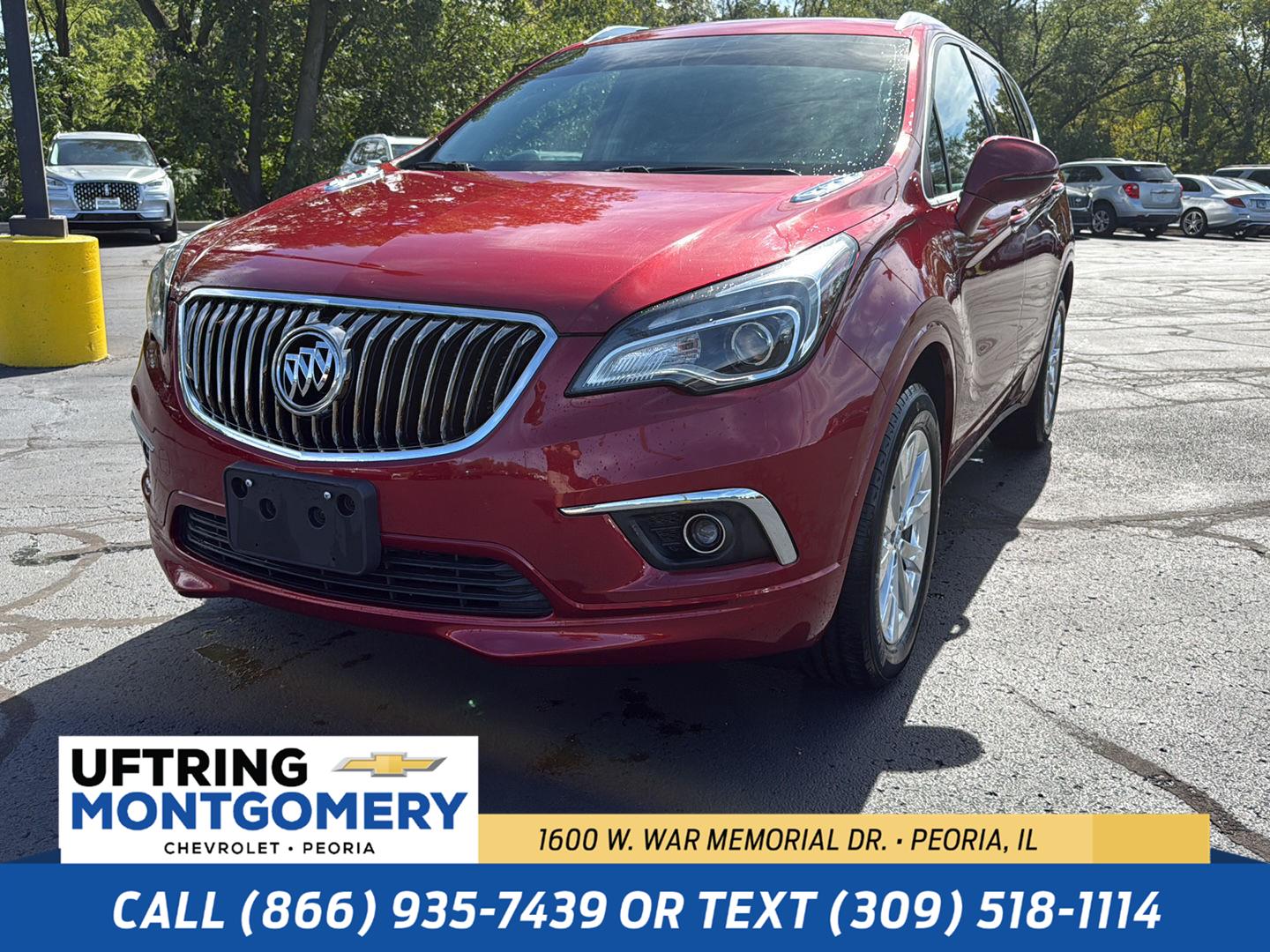 Chili Red Metallilc 2017 Buick Envision SUV / Crossover All-Wheel Drive 6-Speed Automatic