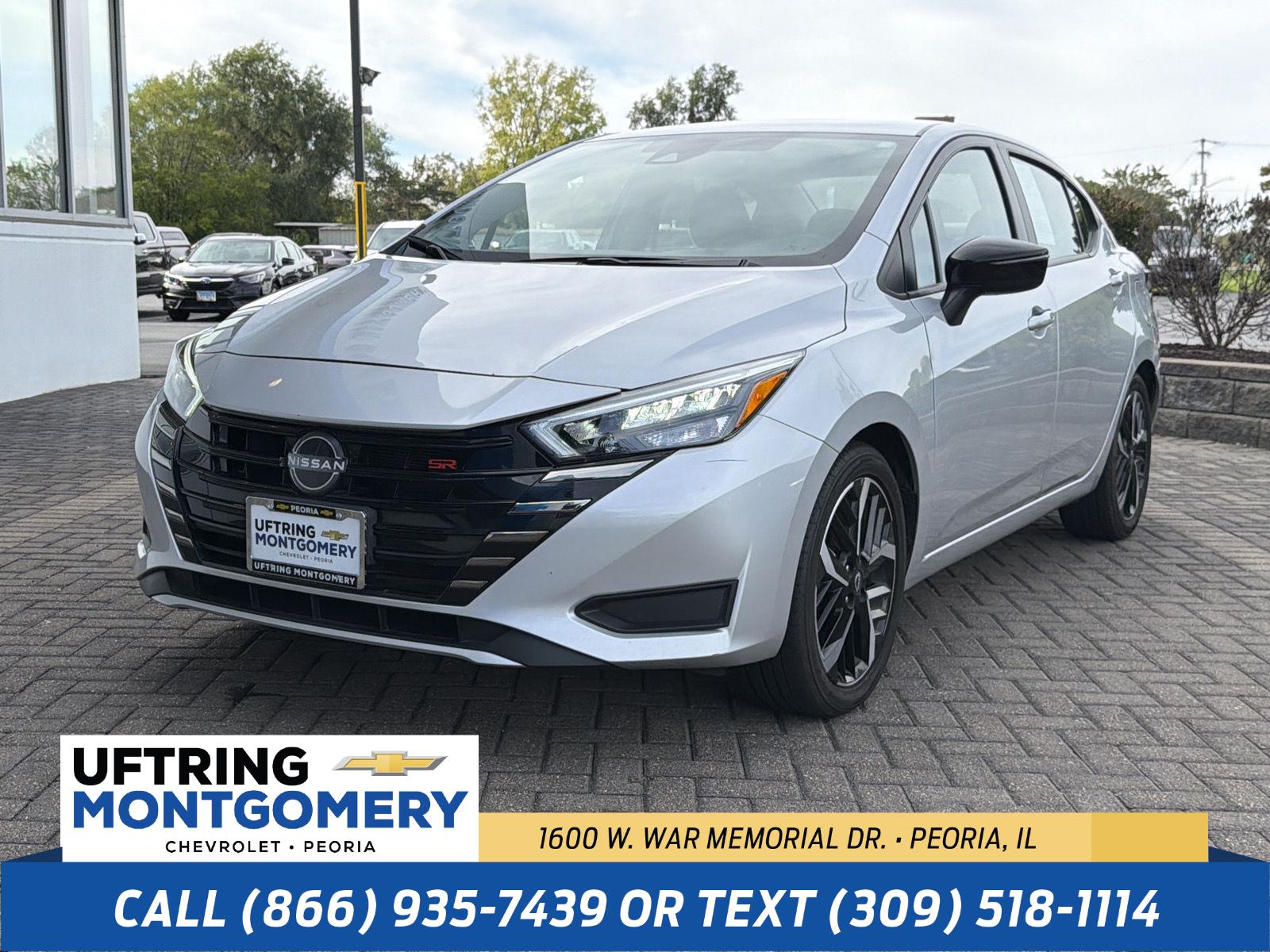 Brilliant Silver Metallic 2024 Nissan Versa Sedan Front-Wheel Drive Continuously Variable Transmission