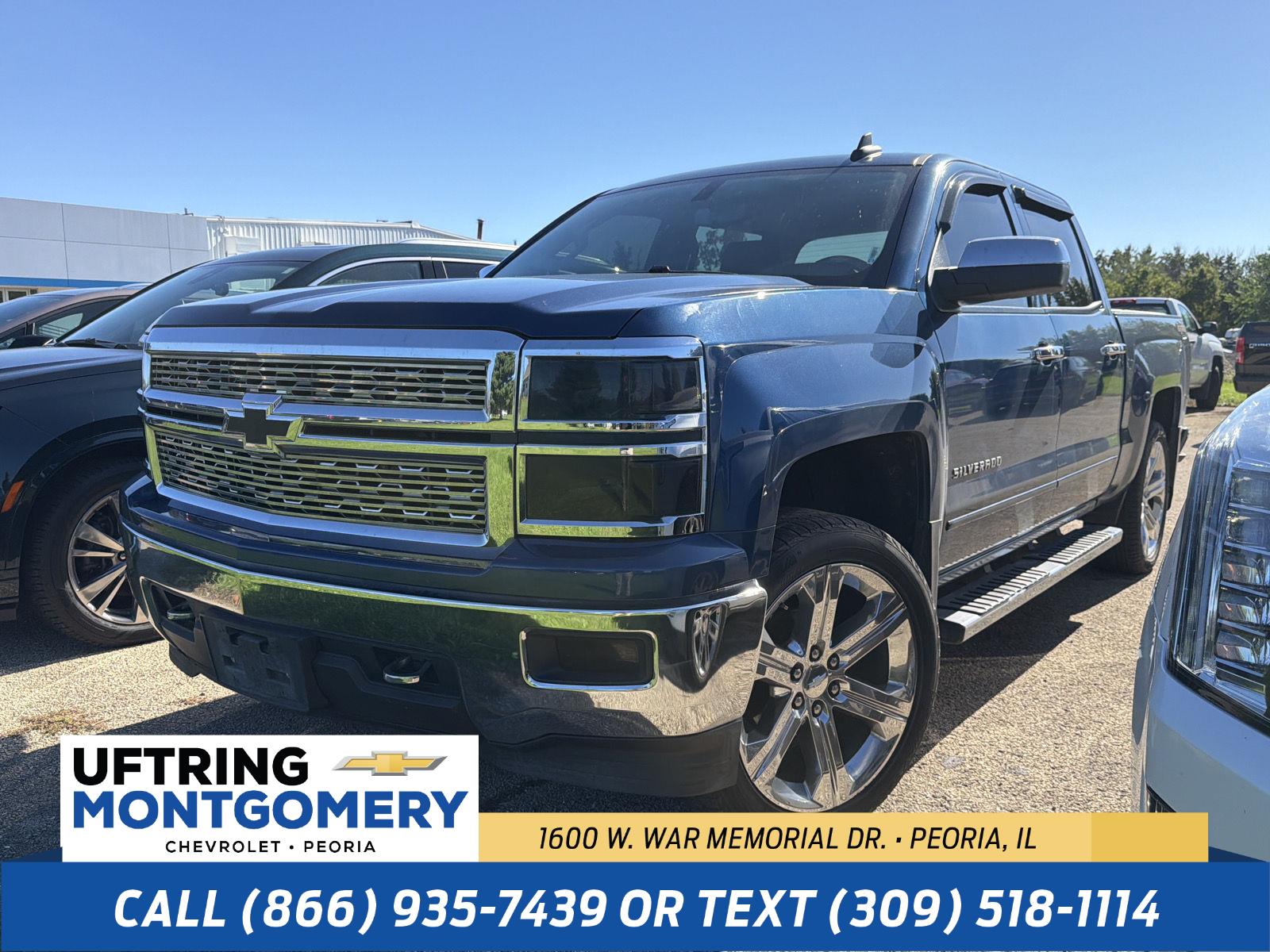 Deep Ocean Blue Metallic 2015 Chevrolet Silverado 1500 Pickup Truck Four-Wheel Drive 6-Speed Automatic