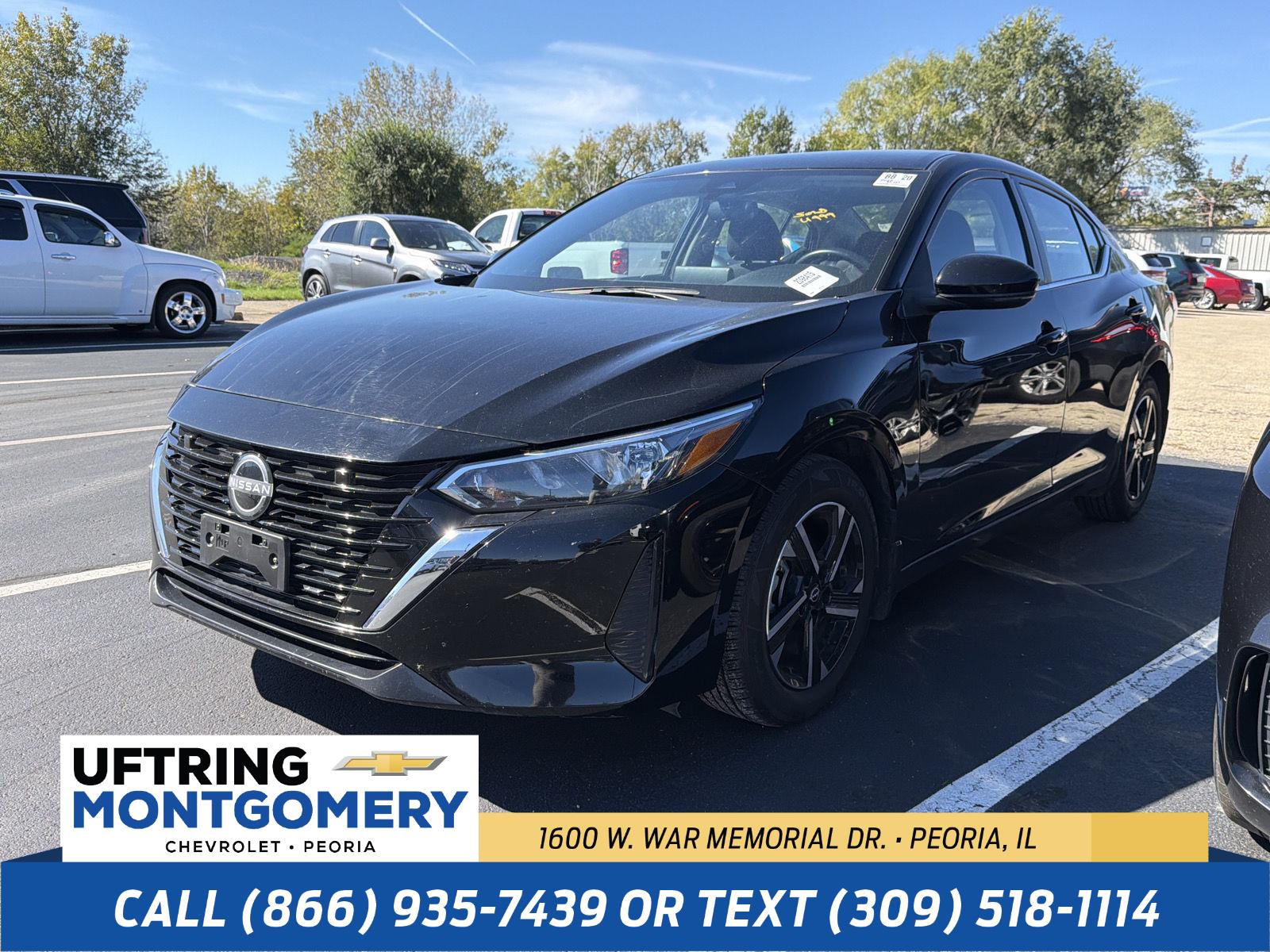 Super Black 2025 Nissan Sentra Sedan Front-Wheel Drive Continuously Variable Transmission