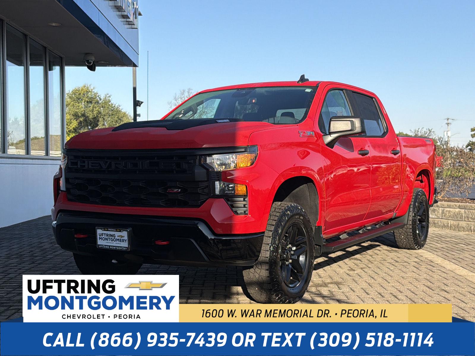 Red Hot 2024 Chevrolet Silverado 1500 Pickup Truck Four-Wheel Drive 8-Speed Automatic