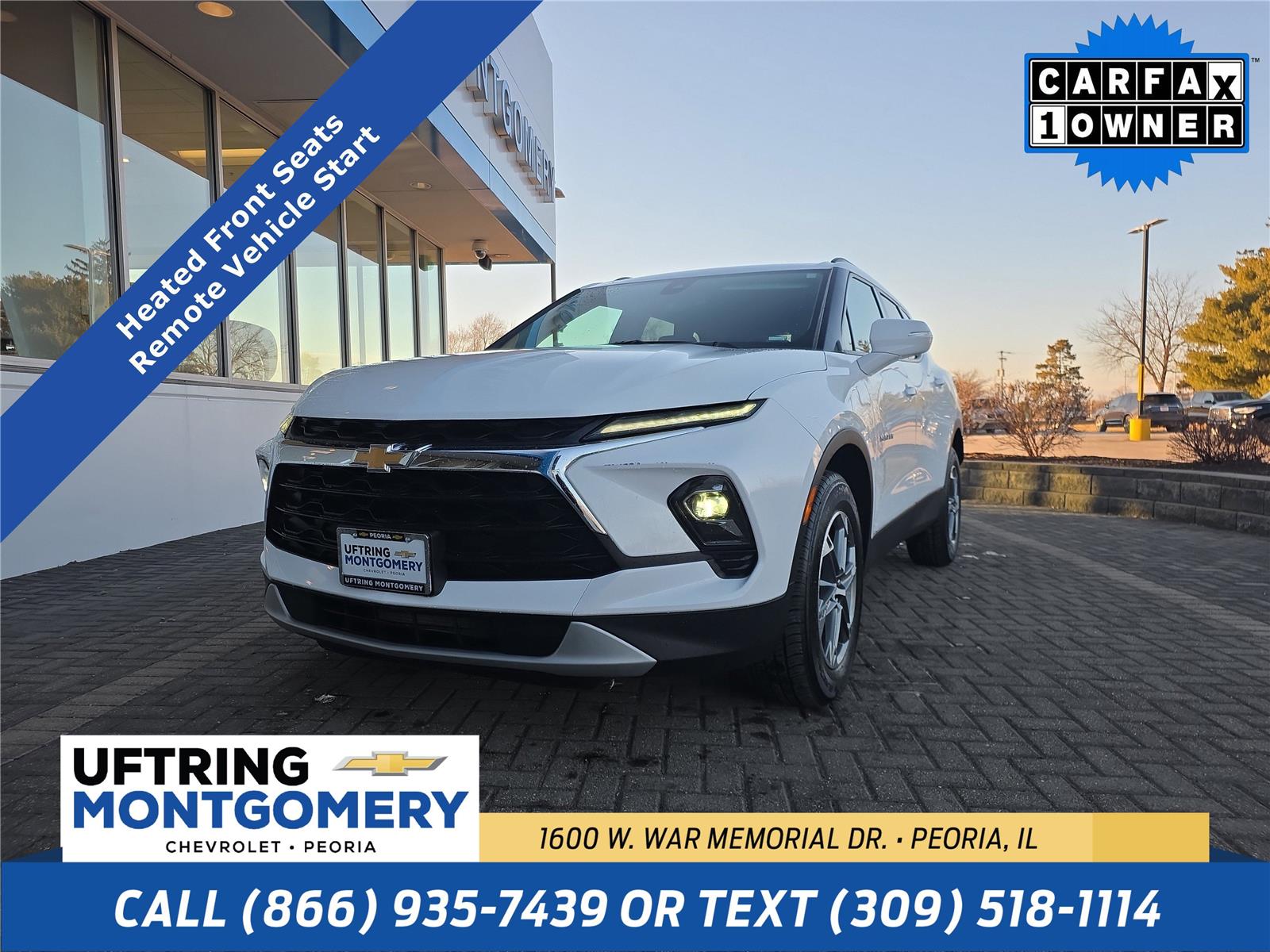 Summit White 2024 Chevrolet Blazer 3LT FWD SUV / Crossover Front-Wheel Drive 9-Speed Automatic