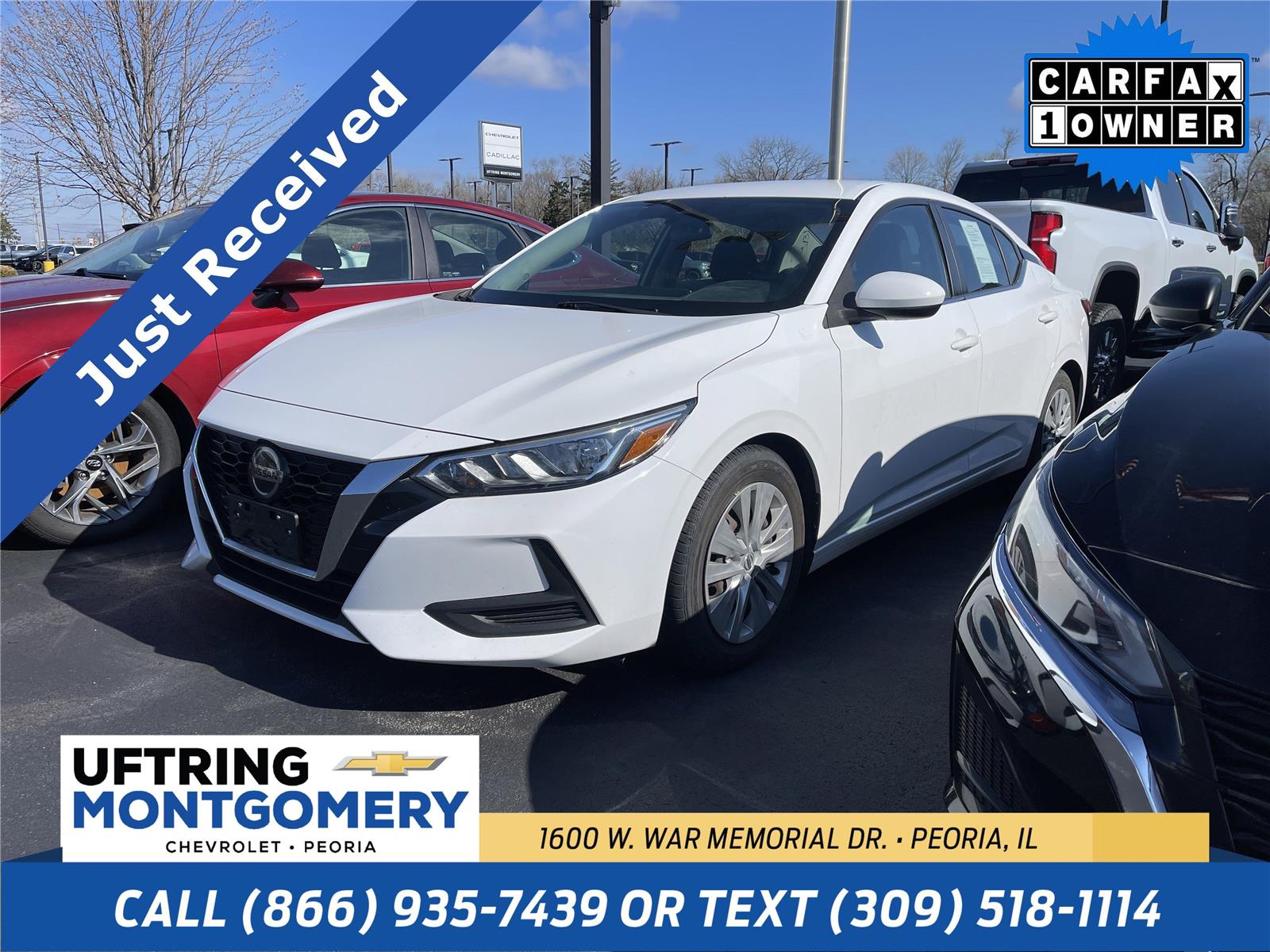 White (Fresh Powder) 2021 Nissan Sentra S FWD Sedan Front-Wheel Drive Continuously Variable Transmission