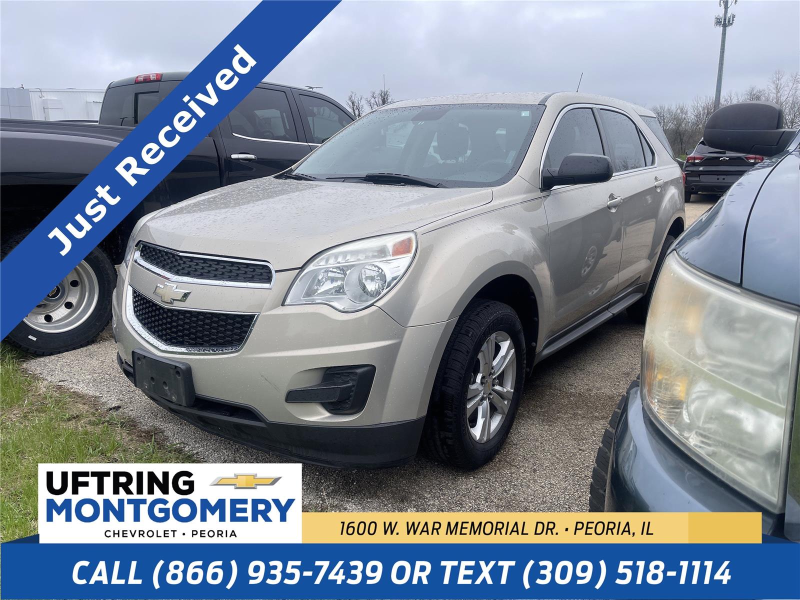 Gold Mist Metallic 2012 Chevrolet Equinox LS FWD SUV / Crossover Front-Wheel Drive 6-Speed Automatic Overdrive