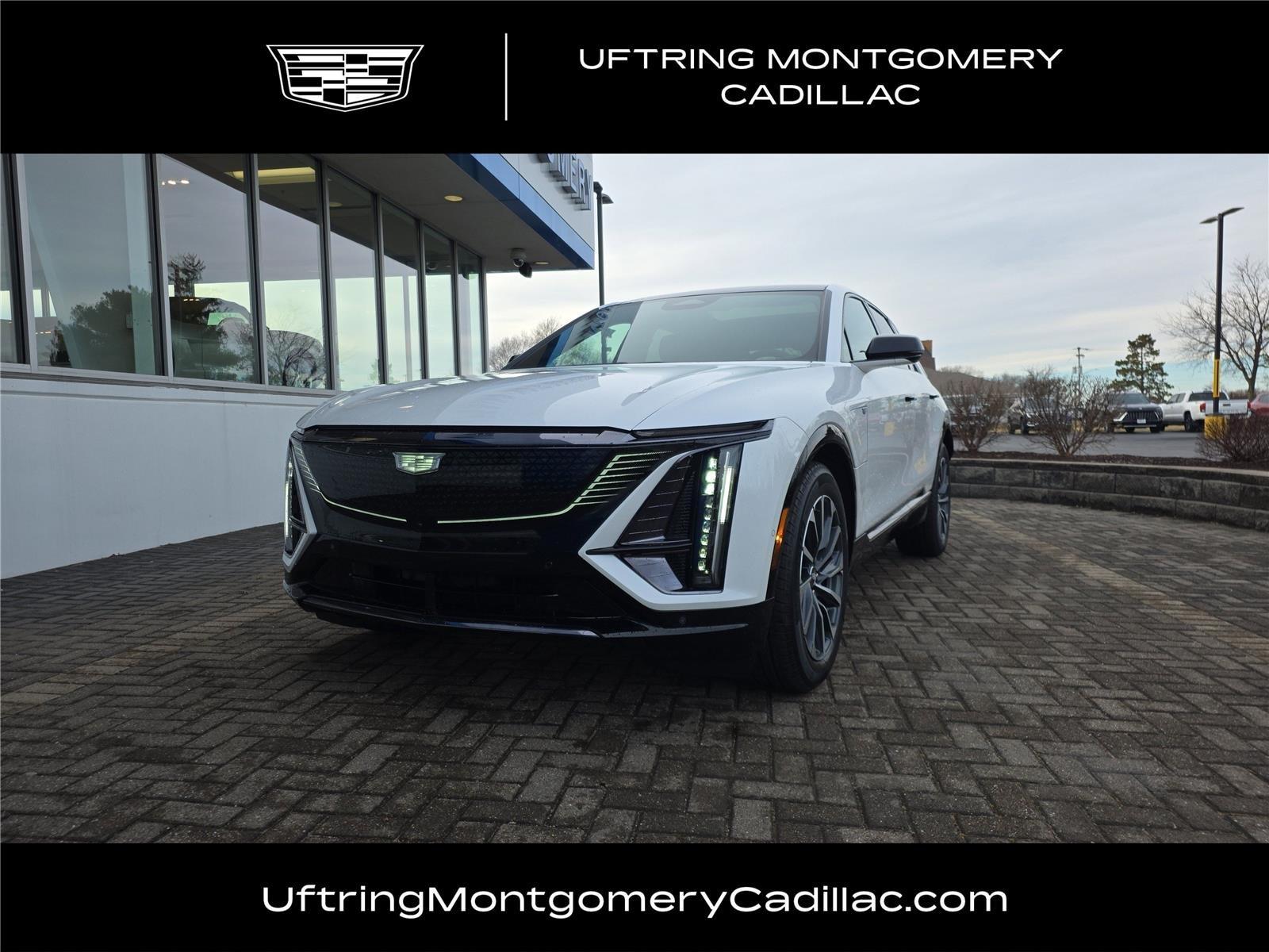 Crystal White Tricoat 2025 Cadillac LYRIQ Sport 1 AWD SUV / Crossover All-Wheel Drive Automatic