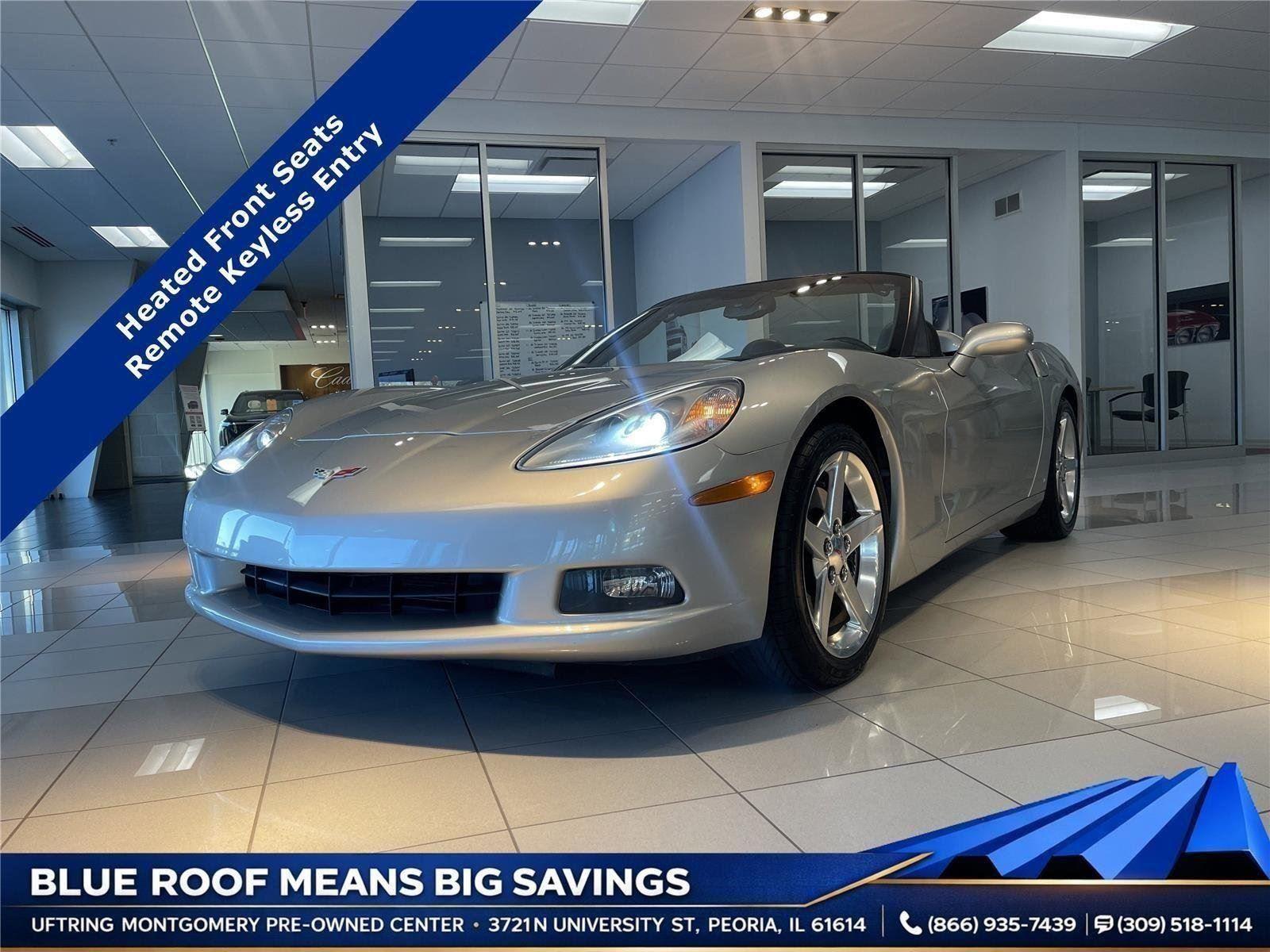 Machine Silver Metallic 2006 Chevrolet Corvette Convertible RWD Convertible Rear-Wheel Drive 6-Speed Automatic