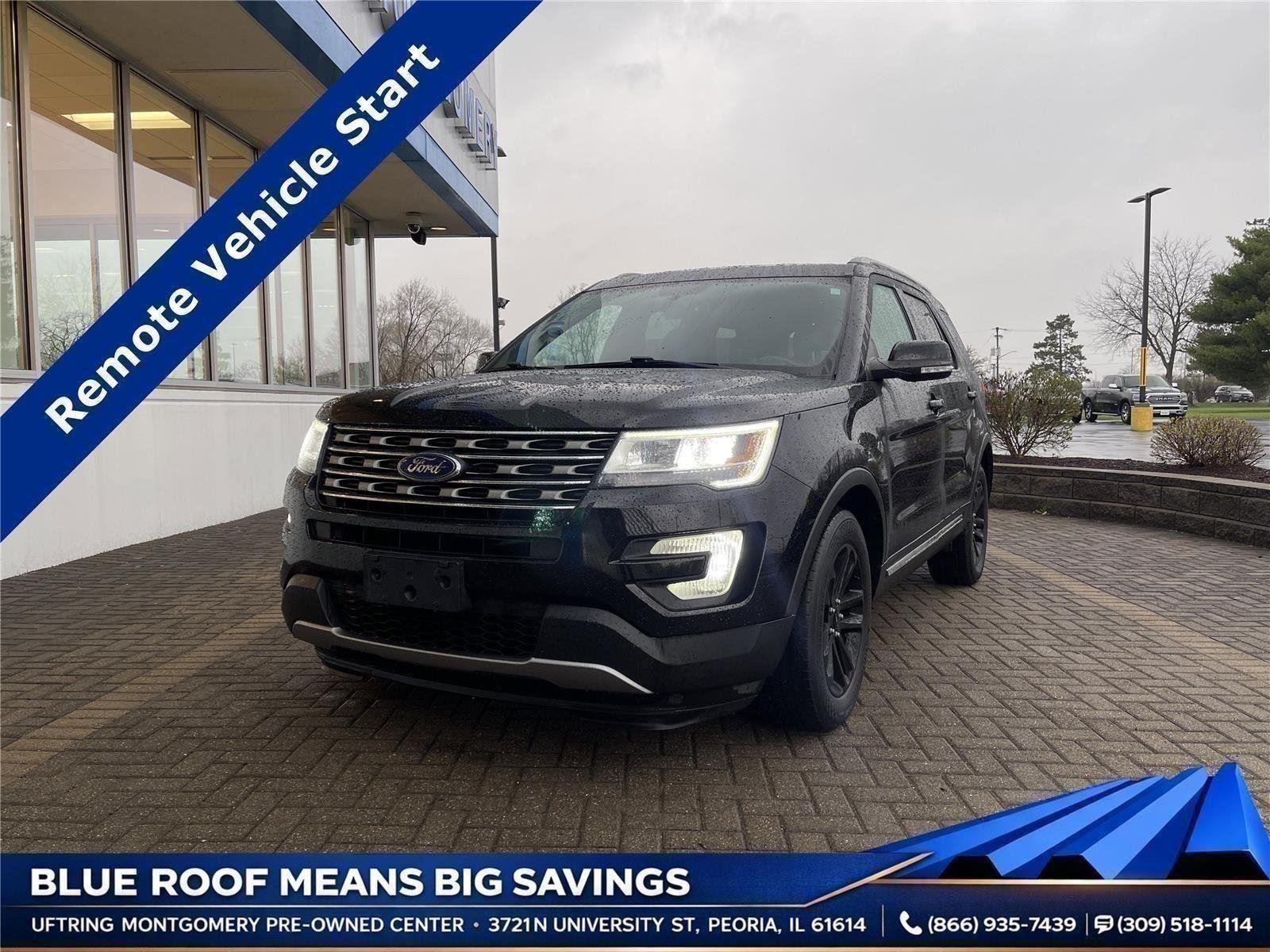 Shadow Black 2017 Ford Explorer XLT SUV / Crossover Front-Wheel Drive 6-Speed Automatic