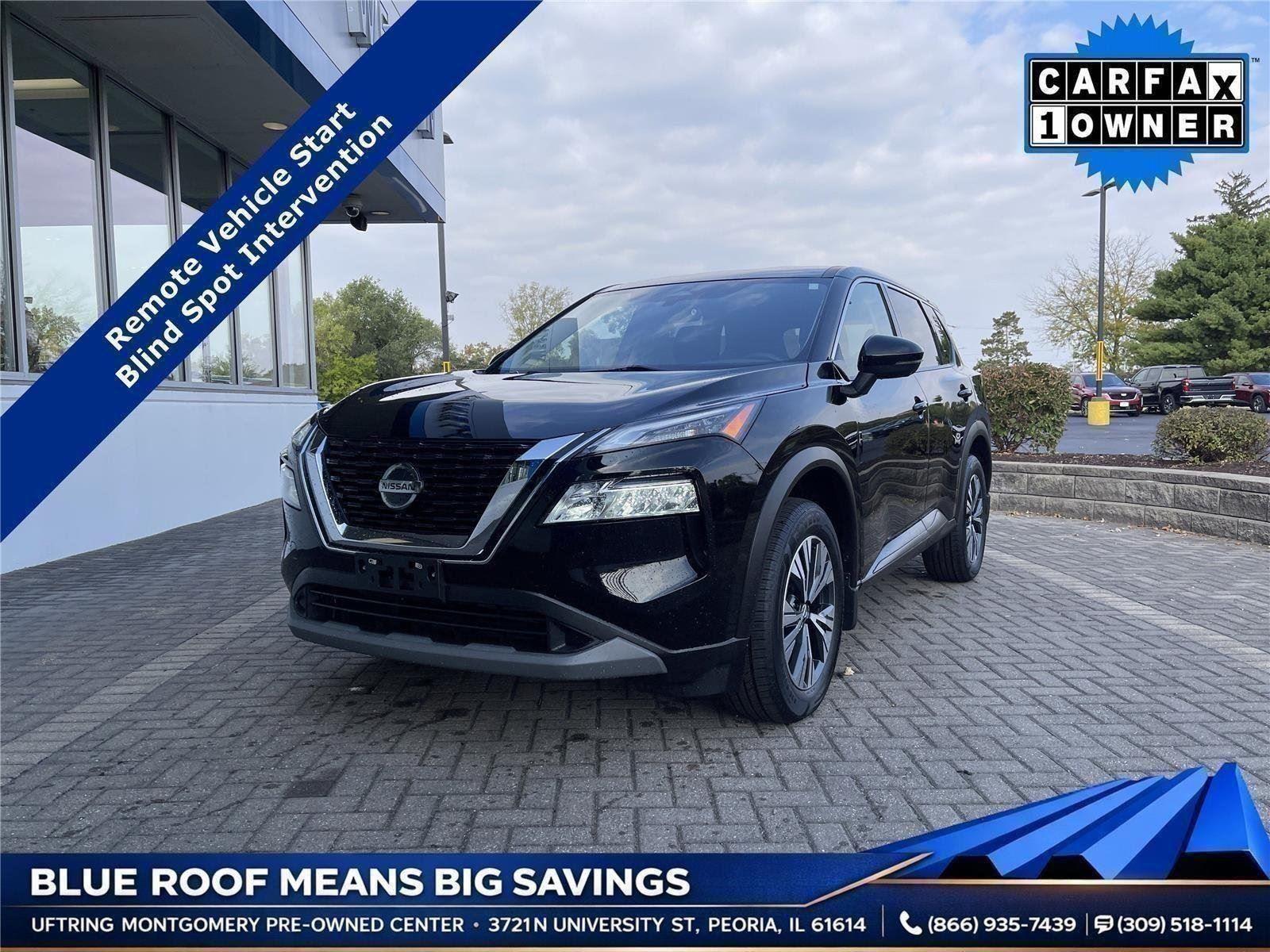 Super Black 2021 Nissan Rogue SUV / Crossover All-Wheel Drive Continuously Variable Transmission
