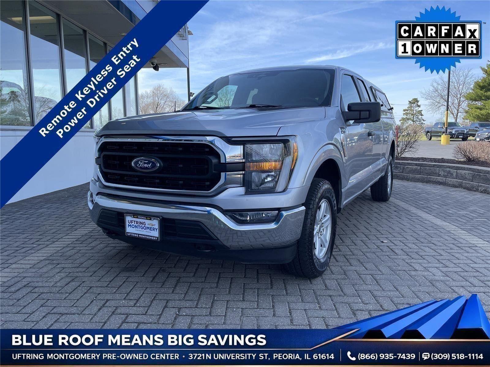 Iconic Silver Metallic 2023 Ford F-150 Pickup Truck Four-Wheel Drive Automatic