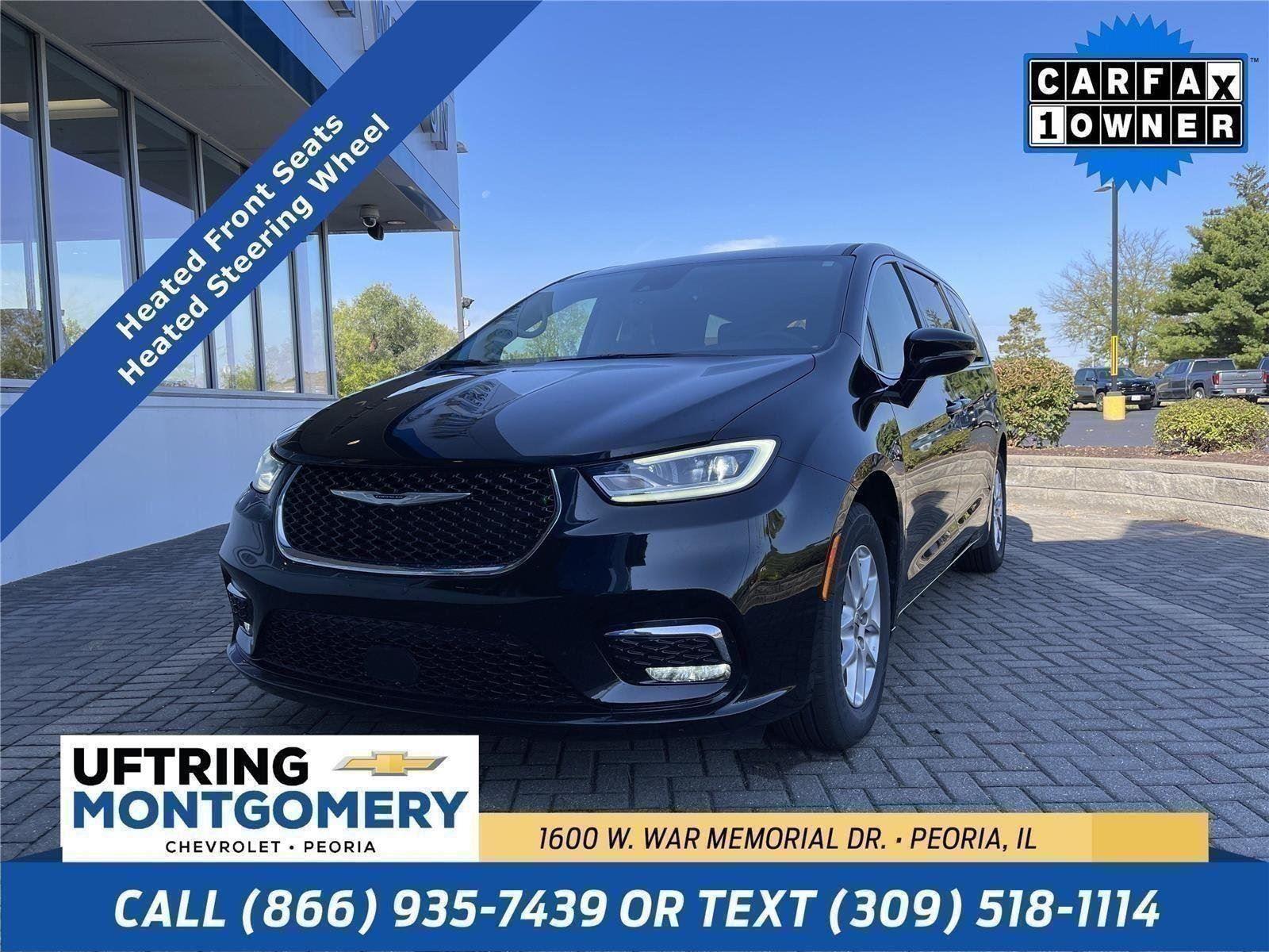 Diamond Black Crystal Pearlcoat 2024 Chrysler Pacifica Touring L FWD Minivan Front-Wheel Drive 9-Speed Automatic