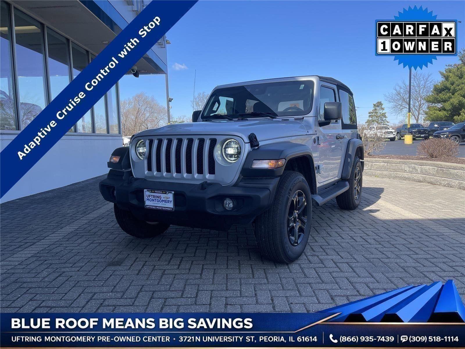 Silver Zynith Clearcoat 2023 Jeep Wrangler SUV / Crossover Four-Wheel Drive 8-Speed Automatic