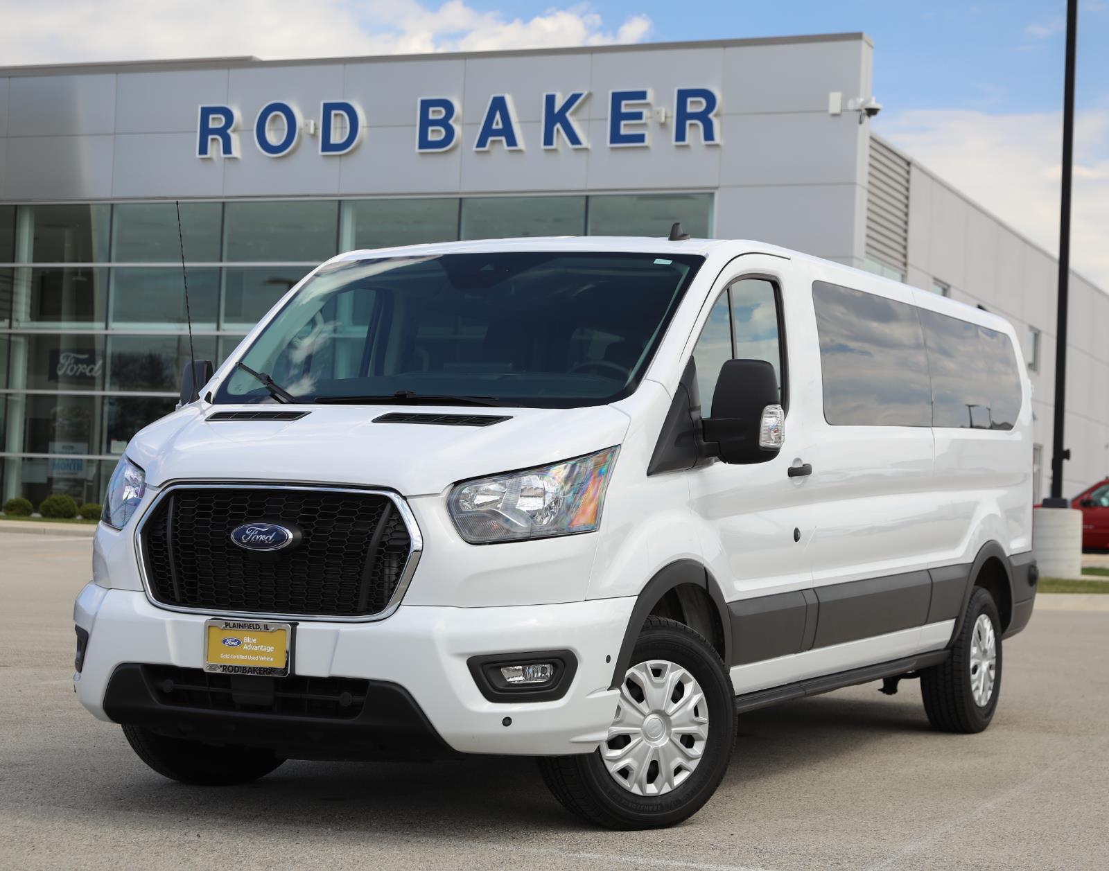 Oxford White 2024 Ford Transit Passenger 350 XLT Low Roof LB RWD Van Rear-Wheel Drive Automatic