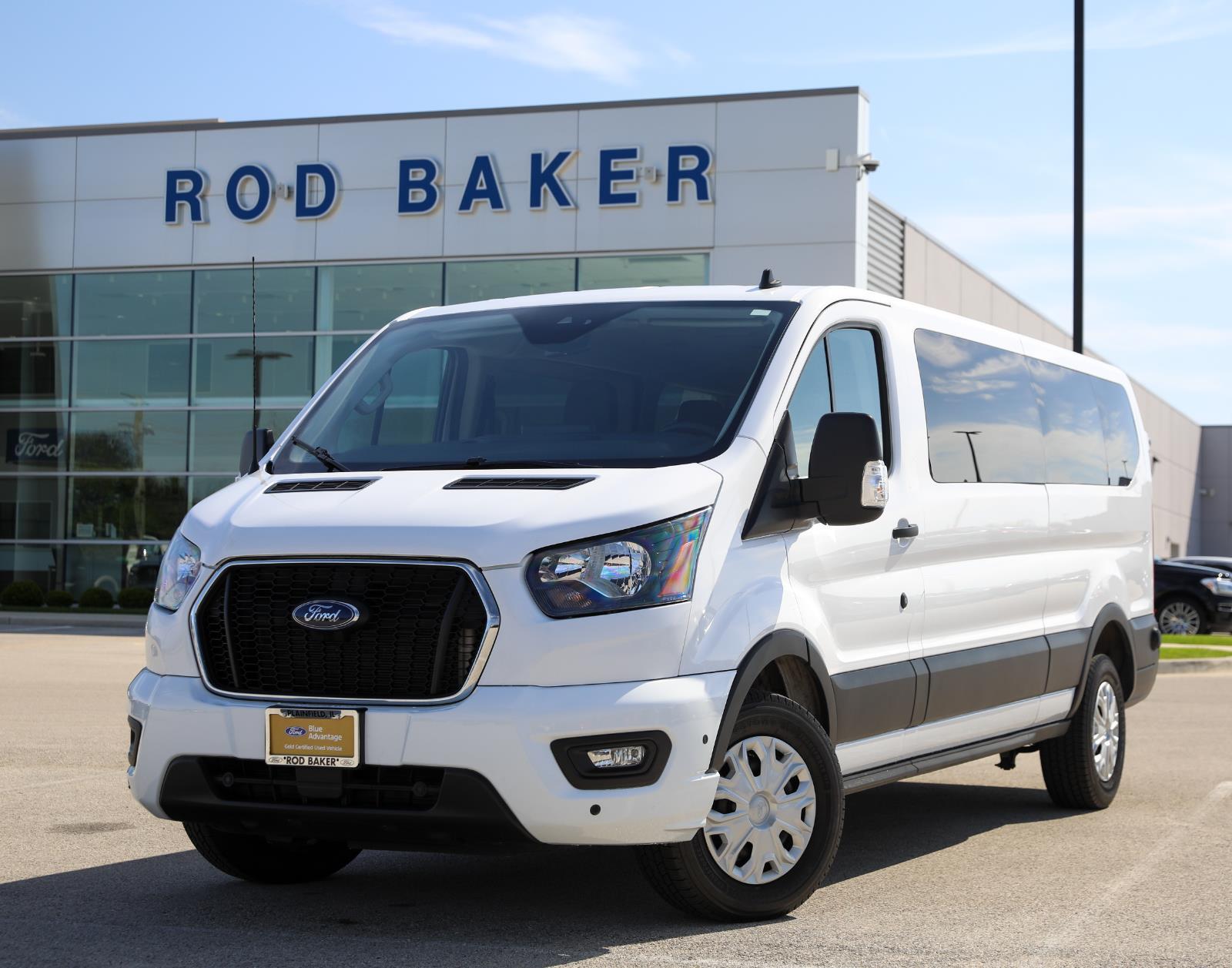 Oxford White 2024 Ford Transit Passenger 350 XLT Low Roof LB RWD Van Rear-Wheel Drive Automatic