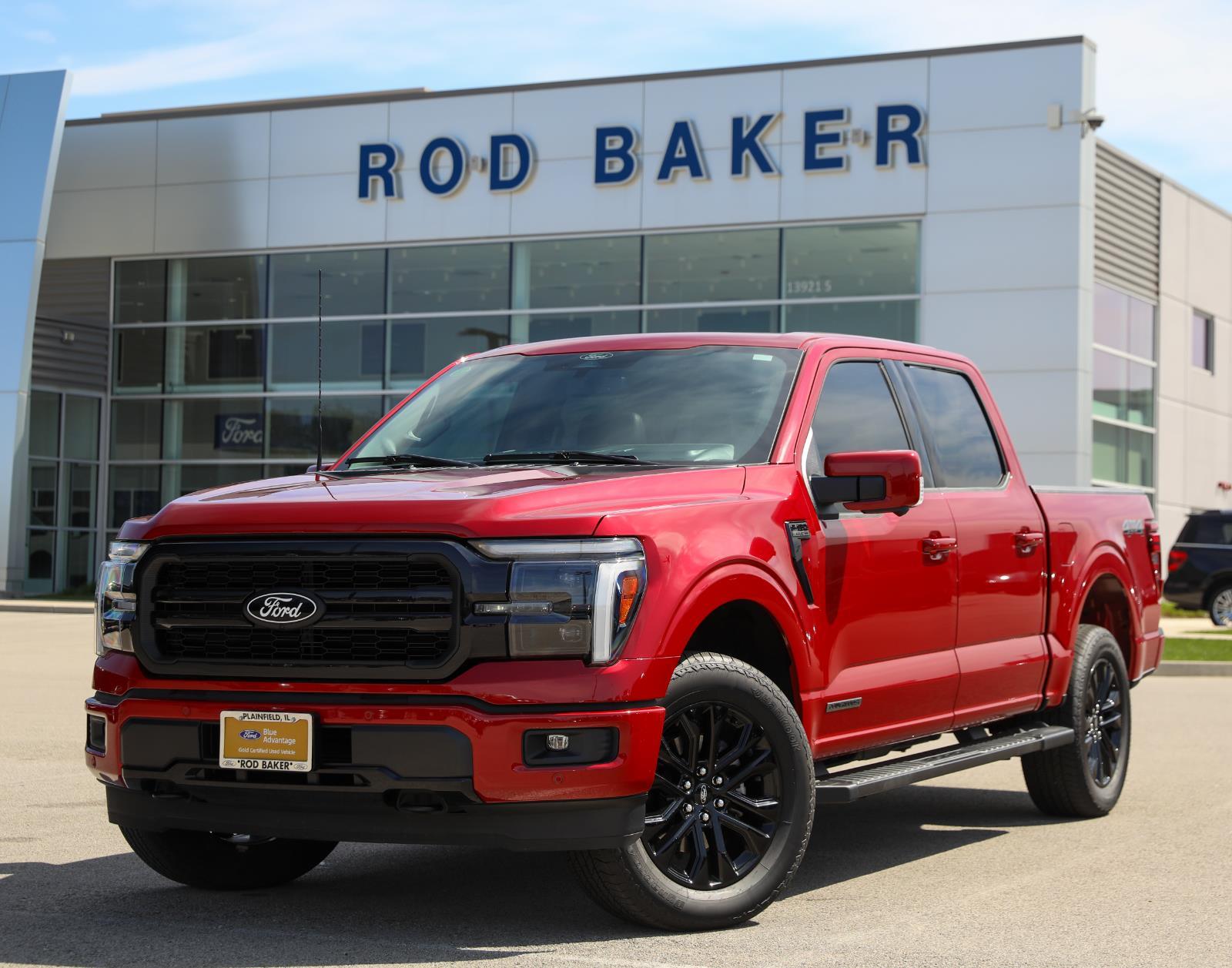 Rapid Red Metallic Tinted Clearcoat 2025 Ford F-150 Lariat SuperCrew 4WD Pickup Truck Four-Wheel Drive Automatic