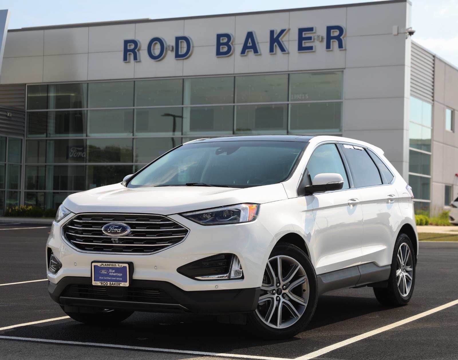 Star White Metallic Tri-Coat 2024 Ford Edge Titanium AWD SUV / Crossover All-Wheel Drive 8-Speed Automatic