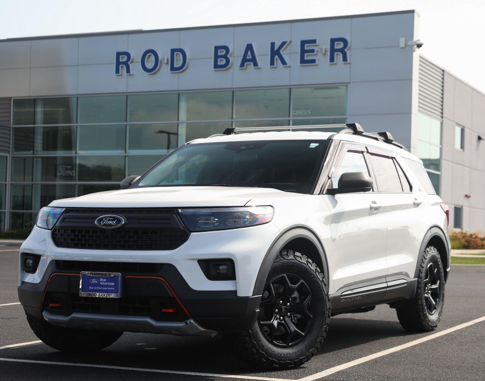 Star White Metallic Tri-Coat 2021 Ford Explorer SUV / Crossover All-Wheel Drive Automatic