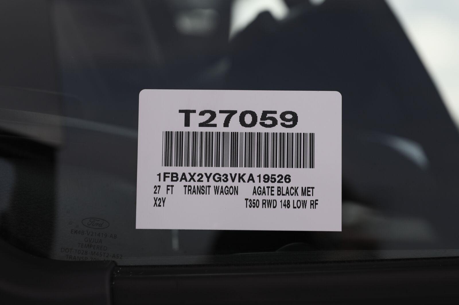 2027 Agate Black Metallic Ford Transit Passenger Wagon XLT RWD Van