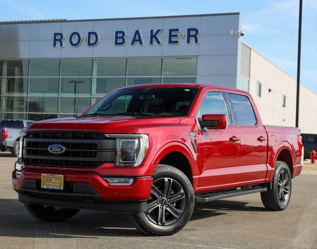 Rapid Red Metallic Tinted Clearcoat 2023 Ford F-150 Lariat SuperCrew 4WD Pickup Truck Four-Wheel Drive Automatic