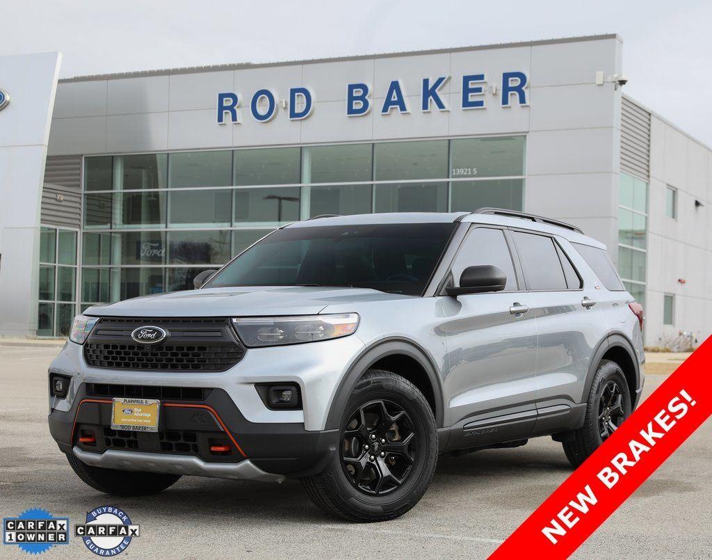 Iconic Silver 2022 Ford Explorer Timberline AWD SUV / Crossover All-Wheel Drive Automatic