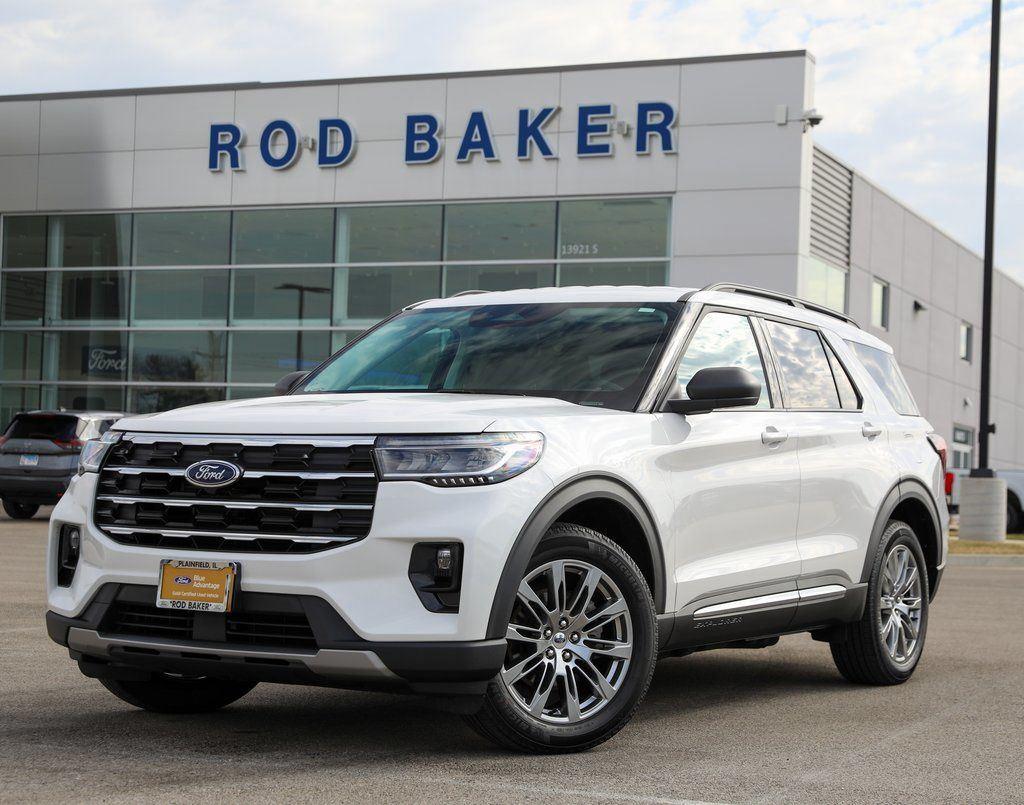 Star White Metallic Tri-Coat 2025 Ford Explorer Active AWD SUV / Crossover All-Wheel Drive Automatic