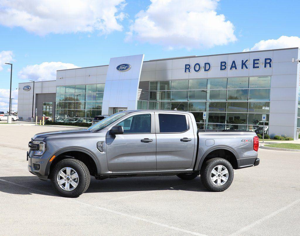 Carbonized Gray 2025 Ford Ranger XL SuperCrew 4WD Pickup Truck Four-Wheel Drive Automatic