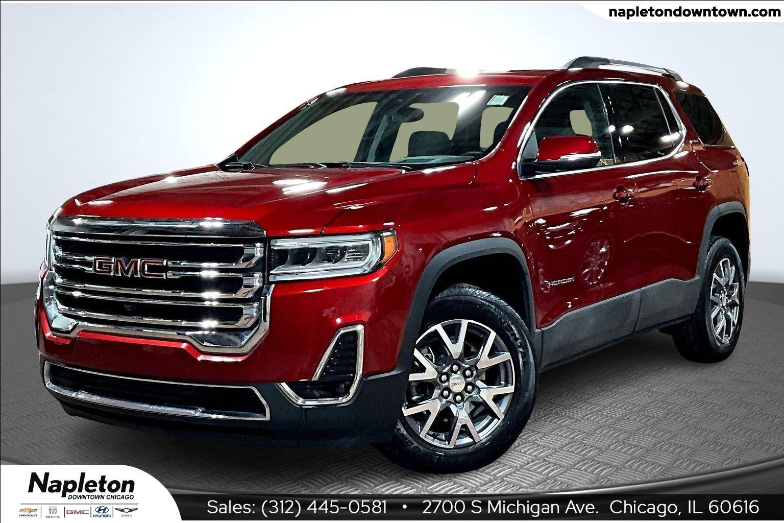 Volcanic Red Tintcoat 2023 GMC Acadia SLT AWD SUV / Crossover Four-Wheel Drive 9-Speed Automatic