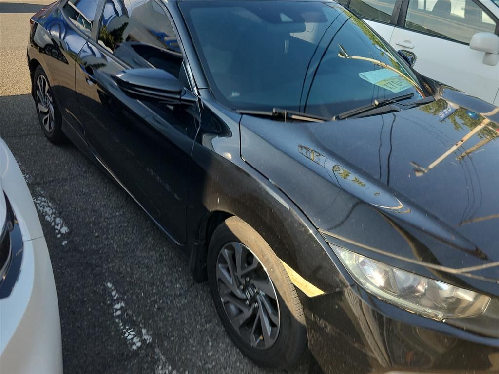 Black 2019 Honda Civic Coupe Coupe Front-Wheel Drive Continuously Variable Transmission
