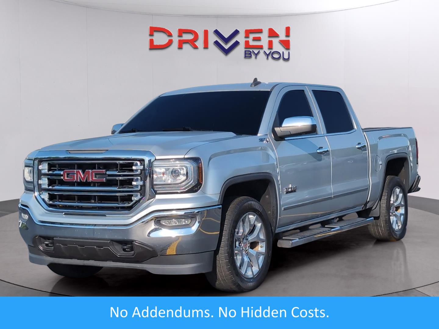 Quicksilver Metallic 2018 GMC Sierra 1500 SLT Crew Cab 4WD Pickup Truck Four-Wheel Drive 6-Speed Automatic