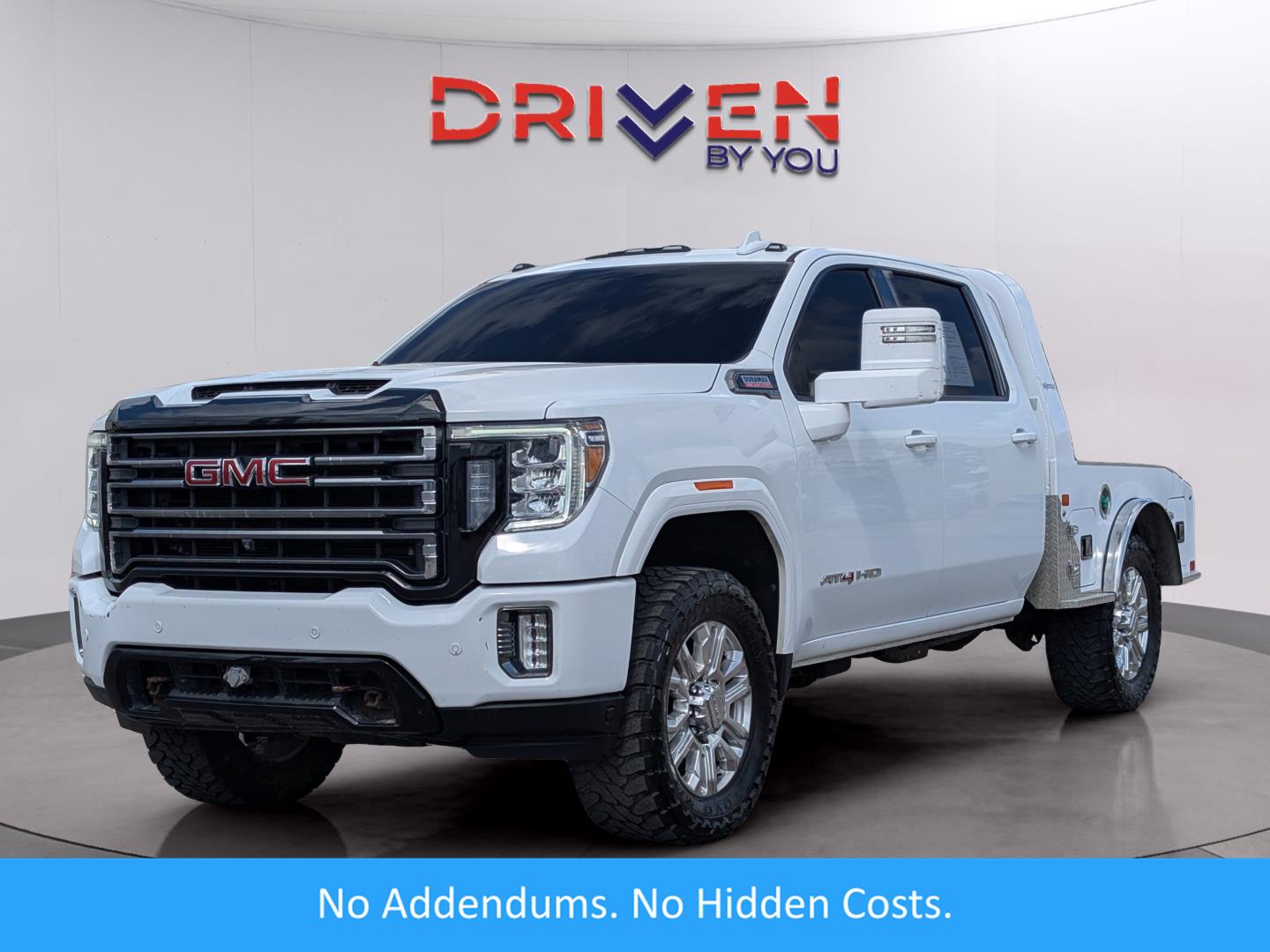 Summit White 2023 GMC Sierra 3500HD AT4 Crew Cab 4WD Pickup Truck Four-Wheel Drive Automatic