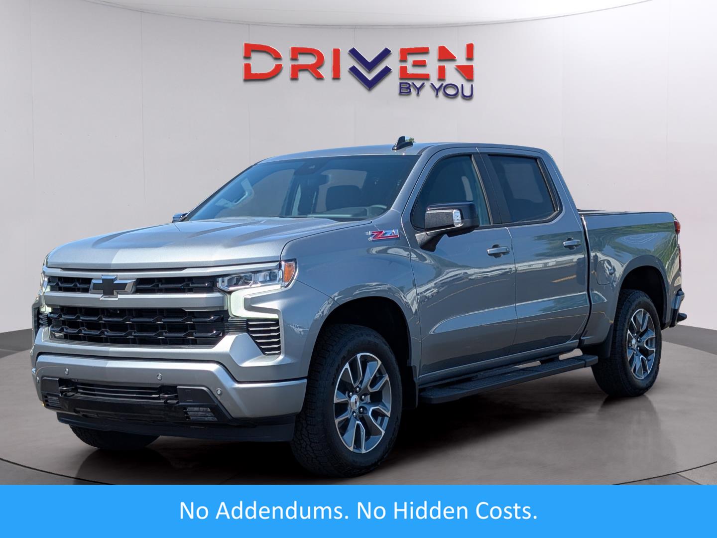 Sterling Gray Metallic 2026 Chevrolet Silverado 1500 RST Crew Cab 4WD Pickup Truck Four-Wheel Drive Automatic