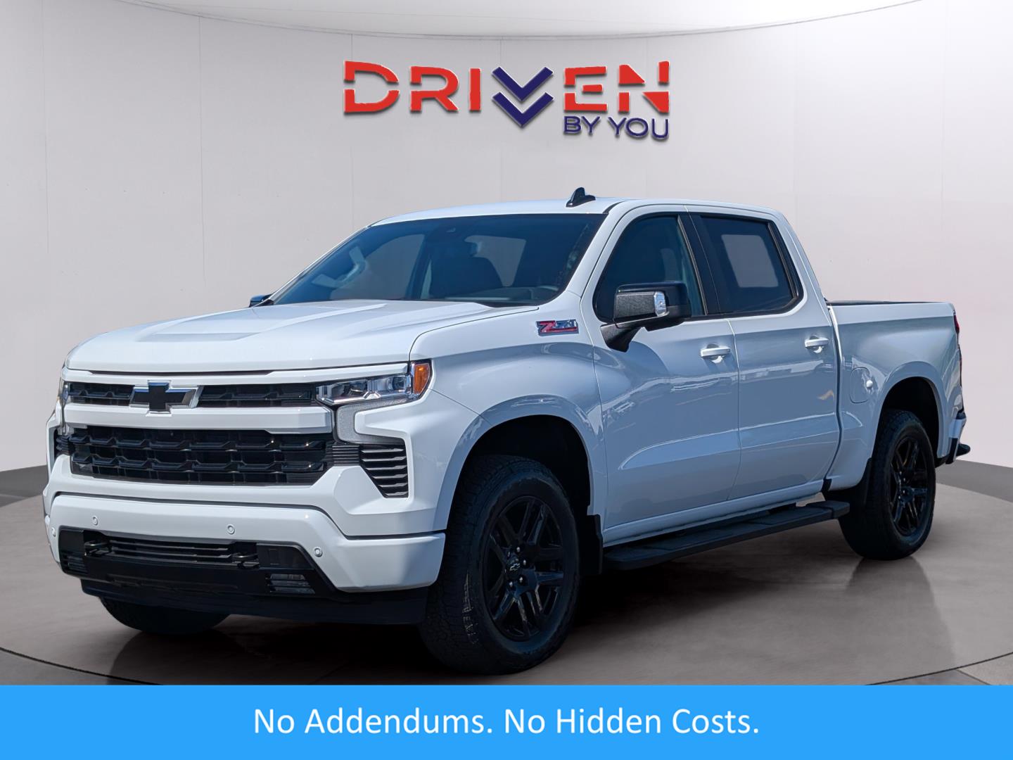 Summit White 2026 Chevrolet Silverado 1500 RST Crew Cab 4WD Pickup Truck Four-Wheel Drive 8-Speed Automatic