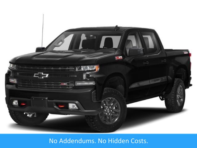 Gray (Satin Steel Metallic) 2021 Chevrolet Silverado 1500 LT Trail Boss Crew Cab 4WD Pickup Truck Four-Wheel Drive Automatic