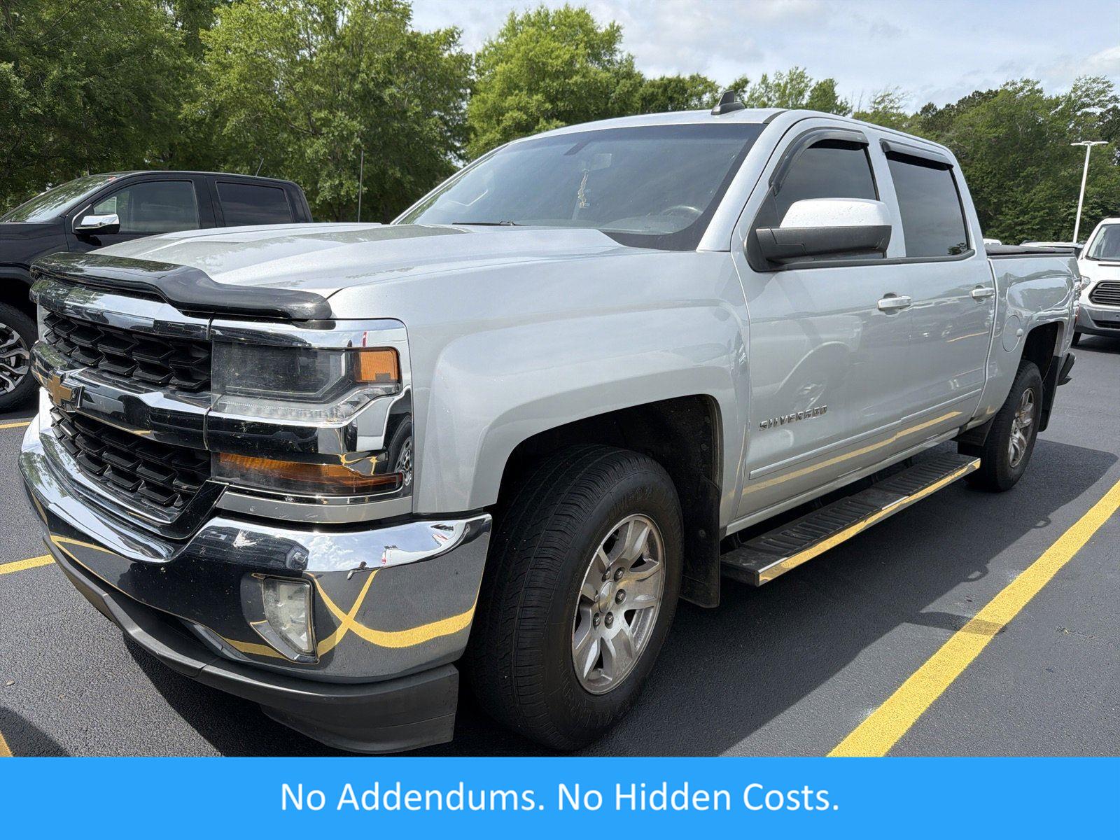 Silver Ice Metallic 2016 Chevrolet Silverado 1500 LT Crew Cab RWD Pickup Truck 4X2 6-Speed Automatic