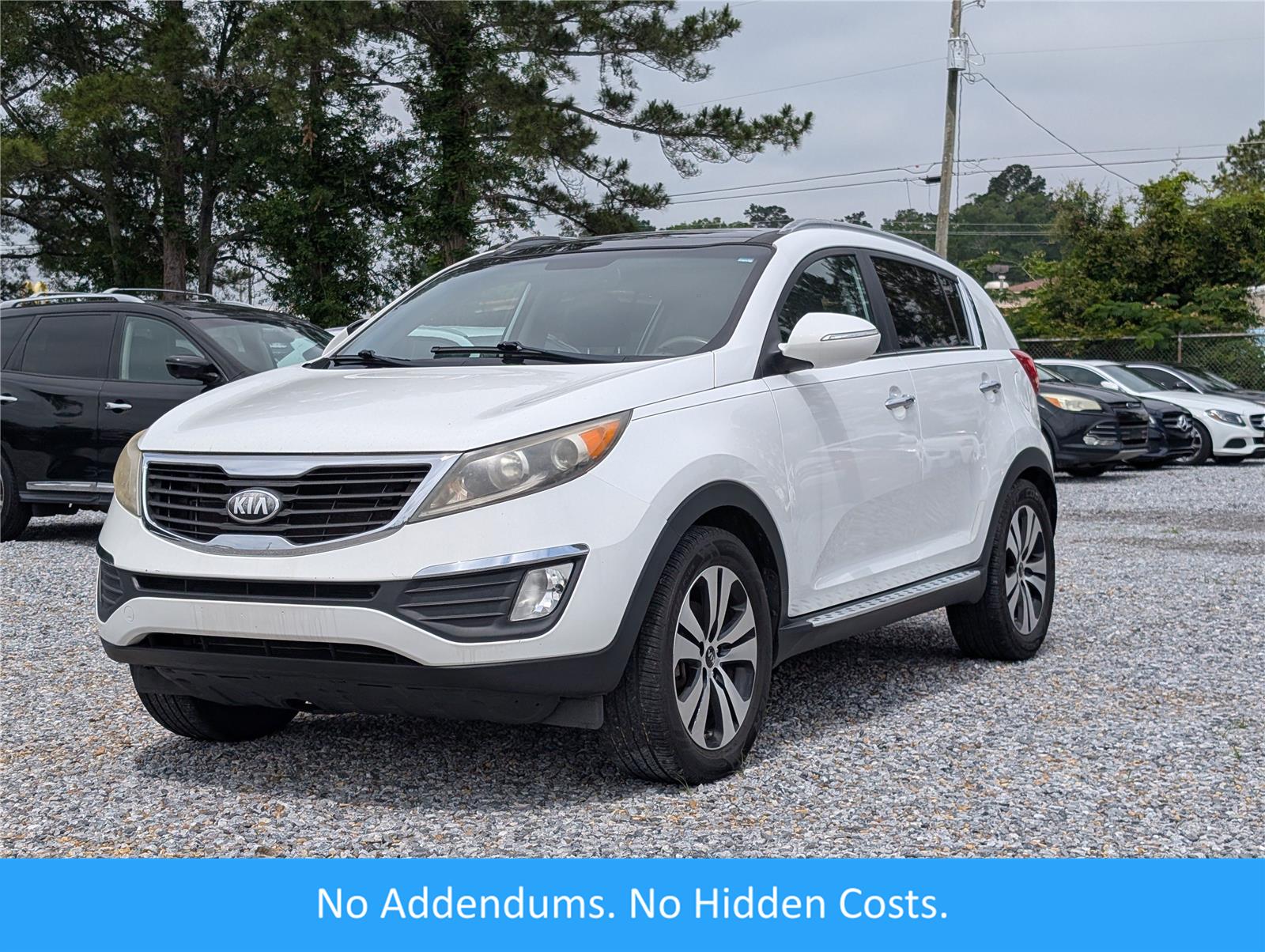 Clear White 2013 Kia Sportage EX SUV / Crossover Front-Wheel Drive 6-Speed Automatic