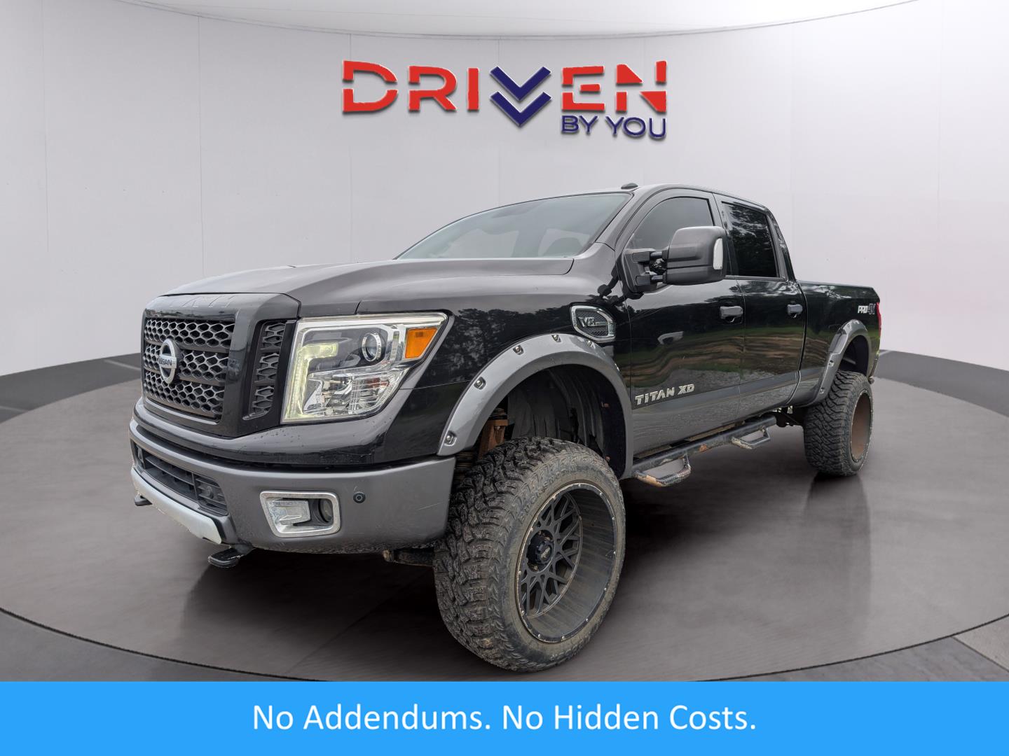 Gray (Magnetic Black) 2017 Nissan Titan XD PRO-4X Crew Cab 4WD Pickup Truck Four-Wheel Drive Automatic