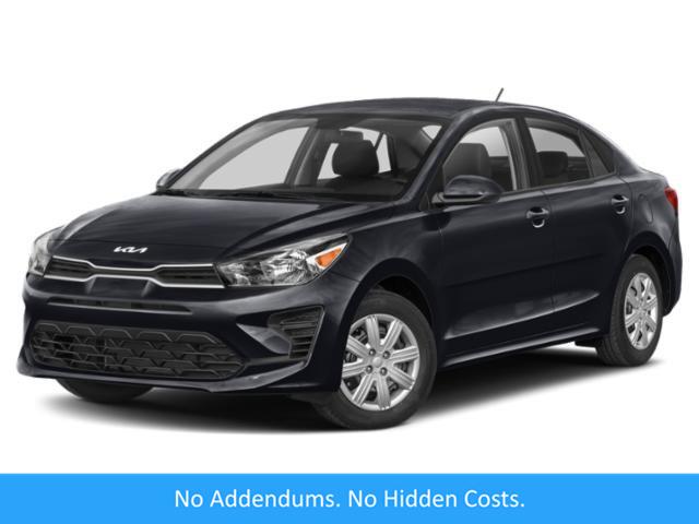 Sporty Blue 2022 Kia Rio Sedan Front-Wheel Drive Continuously Variable Transmission
